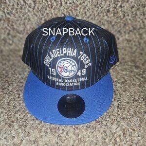 Ultra Game Philadelphia 76ers Blue and Black Snapback